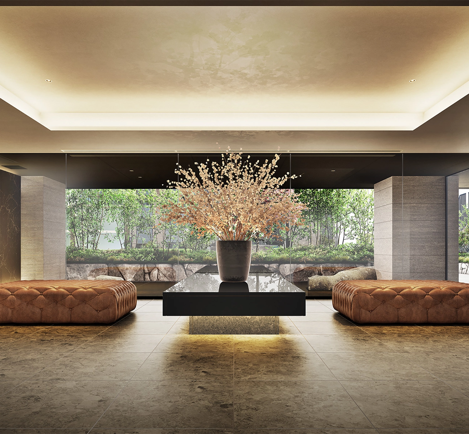 Brillia 夙川松園町 エントランスホール完成予想CG